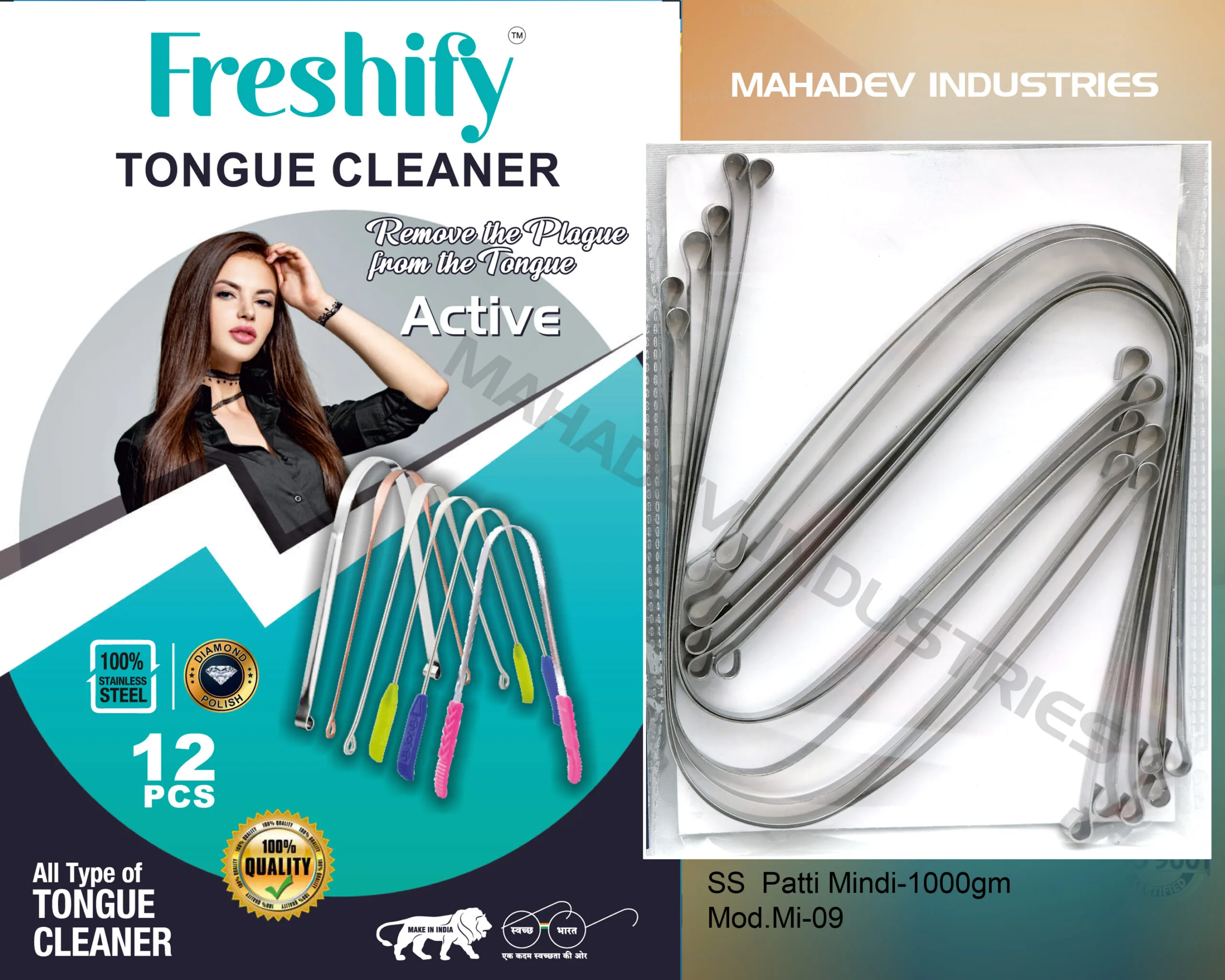 Stainless Steel Tongue Cleaner Factory