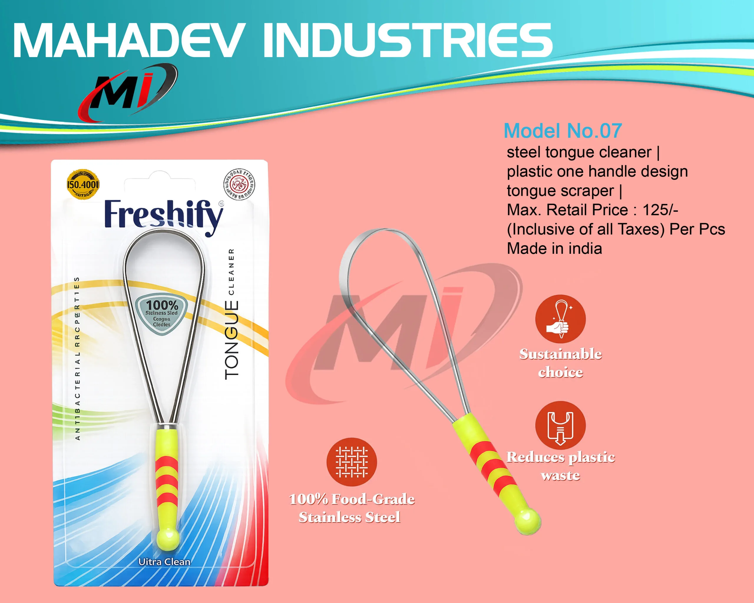 Stainless Steel Tongue Cleaner Factory
